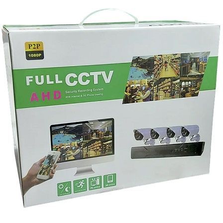 Kit CCTV con 4 Cámaras Full AHD 1080p P2P-6