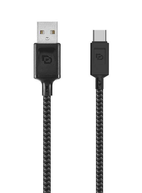 Cable USB a USB C 1.2 Metros USB2.0 Rugged Dusted Negro-1