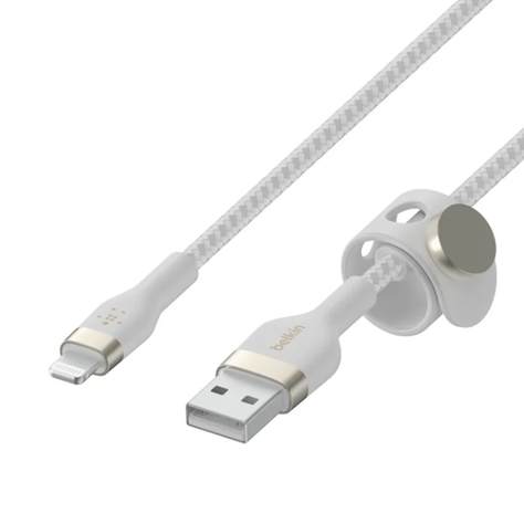 Cable Lightning a USB-A Belkin BOOSTCHARGE PRO Flex de 1 m - Blanco-6