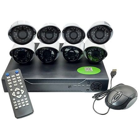 Kit CCTV con 8 Cámaras Full AHD 1080p P2P-0