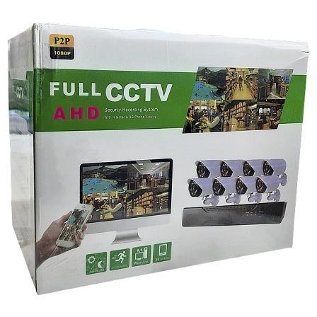 Kit CCTV con 8 Cámaras Full AHD 1080p P2P-2