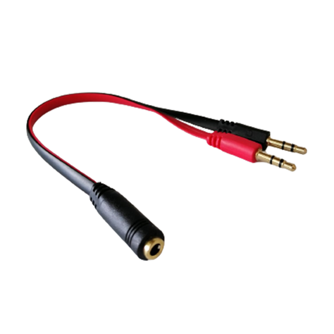 Splitter Adaptador Jack 3,5mm Divisor De Audio y Micrófono-0