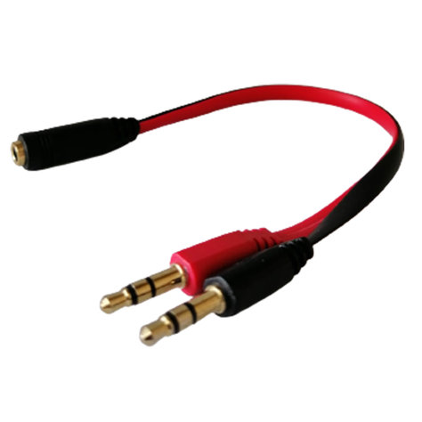 Splitter Adaptador Jack 3,5mm Divisor De Audio y Micrófono-1