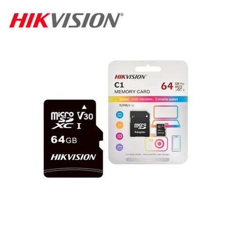 Memoria Micro SD 64Gb HIKVISION SHDC Clase 10 + Adaptador-1