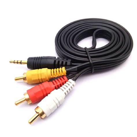 Cable Av Audio Video RCA 3x1 1.5 Metros-0