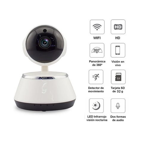 Cámara Seguridad Interior IP WIFI HD Robótica R15-1