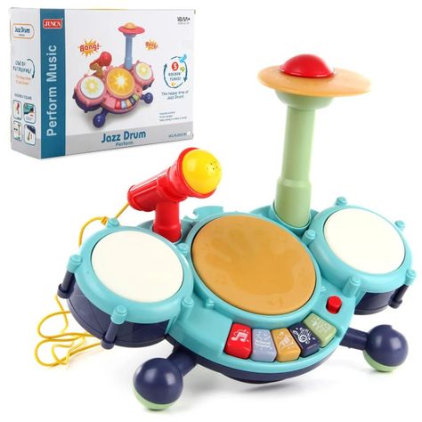 BATERIA MUSICAL INTERACTIVA JAZZ DRUM BEBE-0