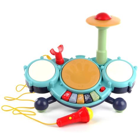 BATERIA MUSICAL INTERACTIVA JAZZ DRUM BEBE-1