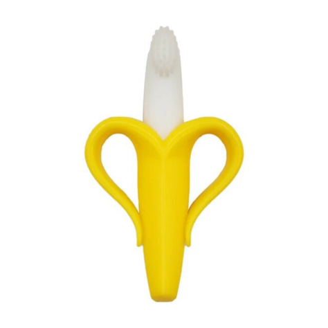 MORDEDOR DE ENCIA CON CEPILLO PARA BEBE BANANA AMARILLO-0
