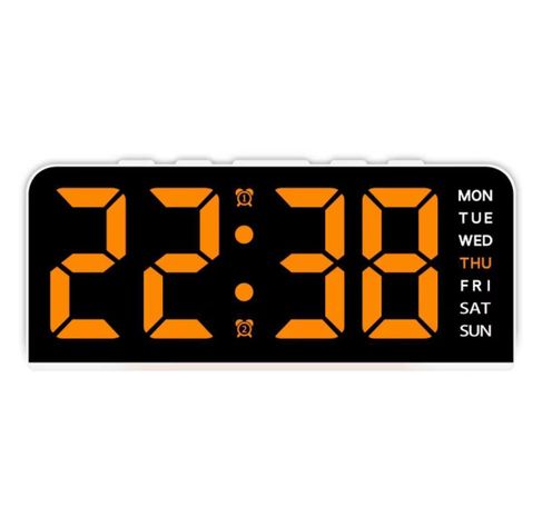 RELOJ DESPERTADOR CON CALENDARIO E ILUMINACION -0