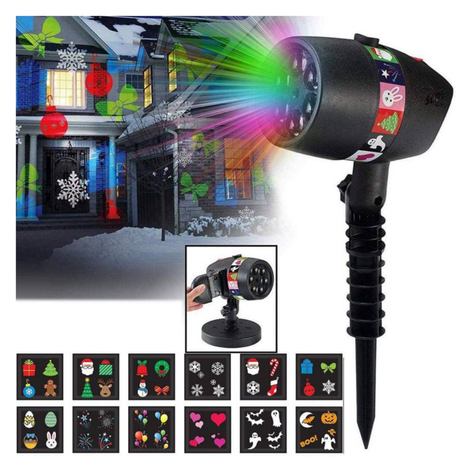 PROYECTOR DE LUZ LED PARA NAVIDAD Y HALLOWEEN-2