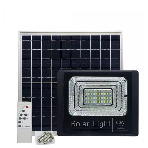 FOCO CON PANEL SOLAR 60W CONTROL REMOTO-0