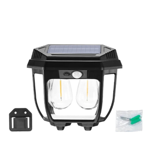 FAROL SOLAR DECORATIVO LUZ CALIDA DOBLE-0