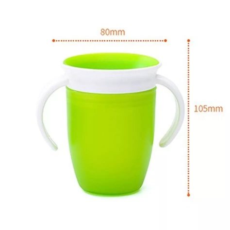 VASO ANTIDERRAME 360 CON ASAS 270ML VERDE-1