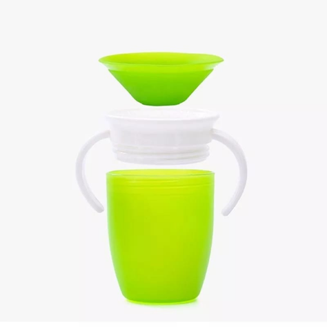 VASO ANTIDERRAME 360 CON ASAS 270ML VERDE-2