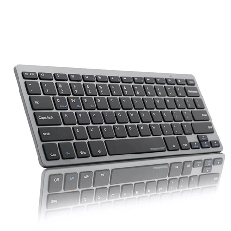 TECLADO INALAMBRICO BLUETOOTH 5.0 / GRIS-0
