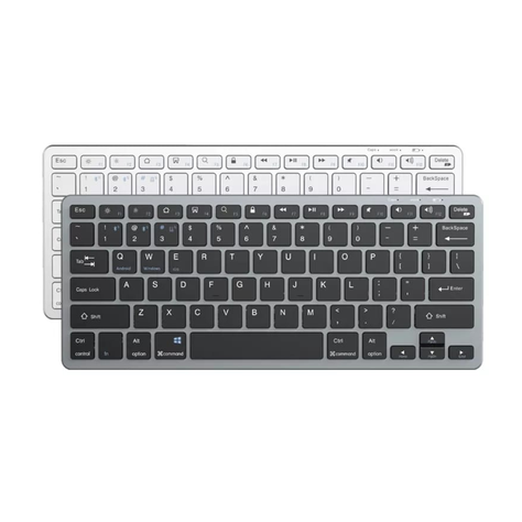 TECLADO INALAMBRICO BLUETOOTH 5.0 / GRIS-1
