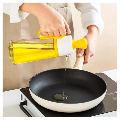 DISPENSADOR DE ACEITE CON CEPILLO - AMARILLO-2
