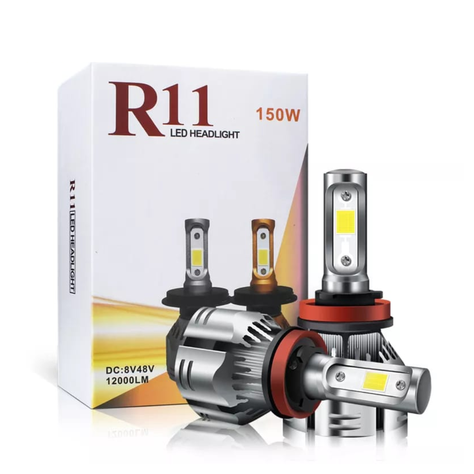 LUZ LED DE AUTO H11 12000 LUMENES-1