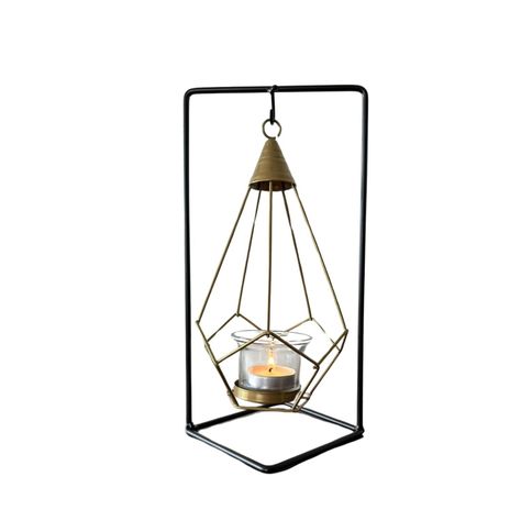 Porta Vela Candelabro Columpio Metálico Decorativo-0