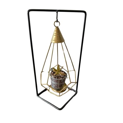 Porta Vela Candelabro Columpio Metálico Decorativo-1