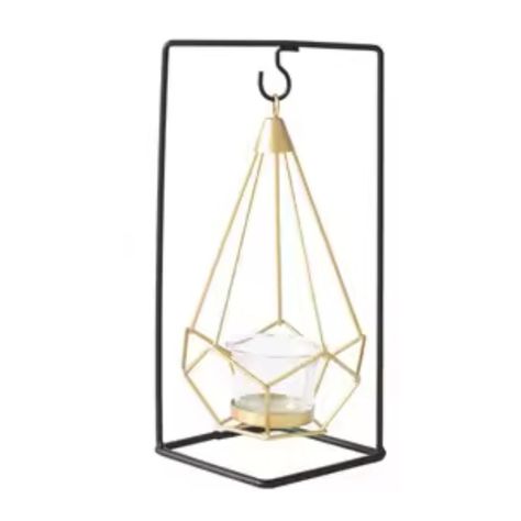 Porta Vela Candelabro Columpio Metálico Decorativo-2