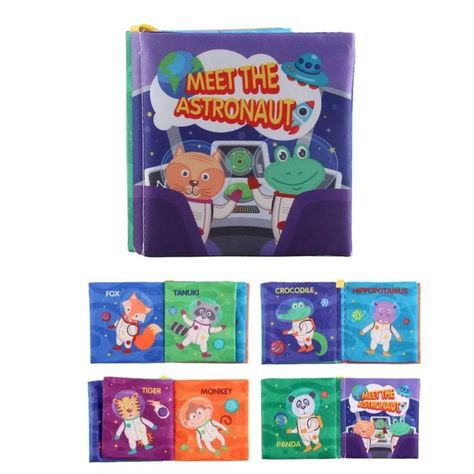 Pack 6 Libro Sensorial Estimulacion Cognitivo Tela-1