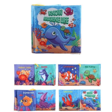 Pack 6 Libro Sensorial Estimulacion Cognitivo Tela-2