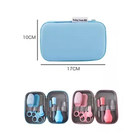 Set Higiene Cuidado Para Bebes Rosa 8 Piezas Con Estuche-2