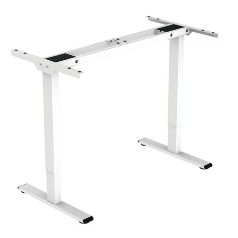 Base Escritorio Electrico Altura Regulable Ajustable Blanca-0