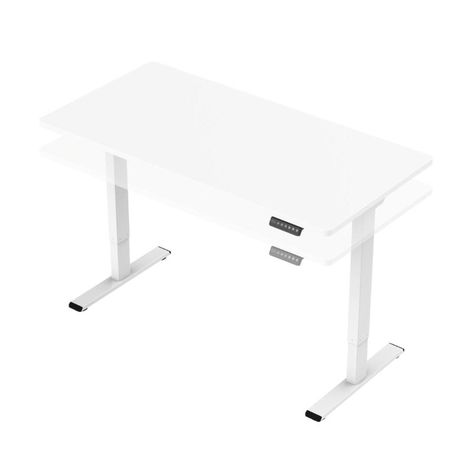 Base Escritorio Electrico Altura Regulable Ajustable Blanca-2