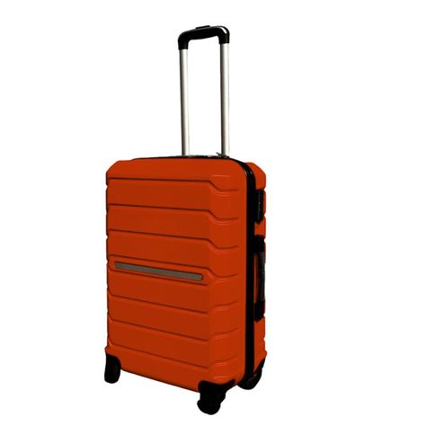 Maleta de Viaje ABS Resistente. Pack de 3. S-M-L. Naranjo-4