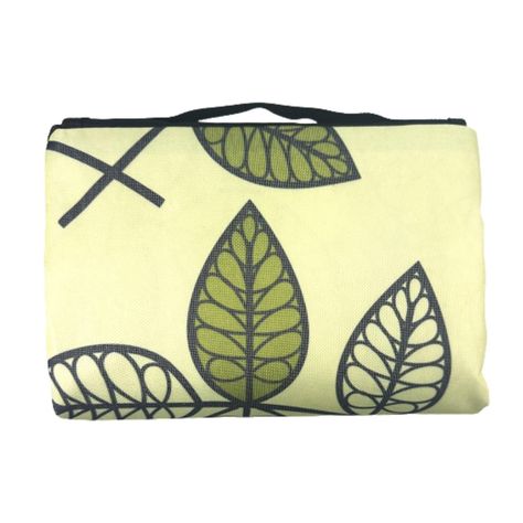 Manta Picnic Impermeable Hojas Verdes 150 x 180 cm-1