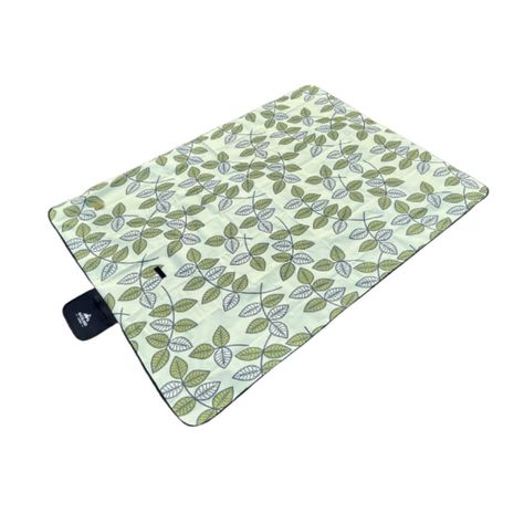 Manta Picnic Impermeable Hojas Verdes 150 x 180 cm-2
