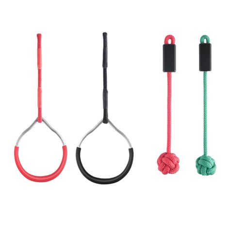 Juego Obstáculos 6 Kit Carrera Ninja Warrior Slackline Niños-4