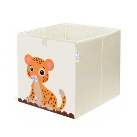 Caja Organizador Juguetes Ropa Infantil Kivara Leopardo-0