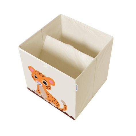 Caja Organizador Juguetes Ropa Infantil Kivara Leopardo-2