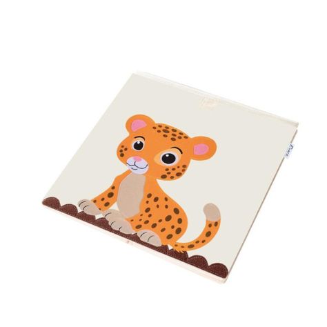 Caja Organizador Juguetes Ropa Infantil Kivara Leopardo-3