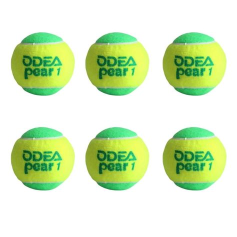 Pack de 6 pelotas de tenis cancha Verde. Odea-0