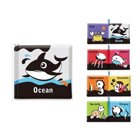 Pack 2 Libro Sensorial Interactivo Alto Contraste Diseño A-1