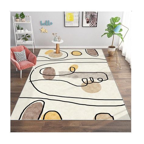 Alfombra Living 120x160 cm. Florencia Tapete 3D Sala Estar-0