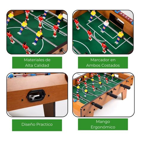 Taca Taca Madera Niños Con Patas Mesa De Futbol. 69x35x62-3