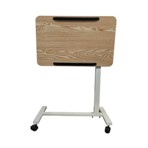 Mesa Plegable Enfermo Cama Altura Ajustable Computador Beige-1
