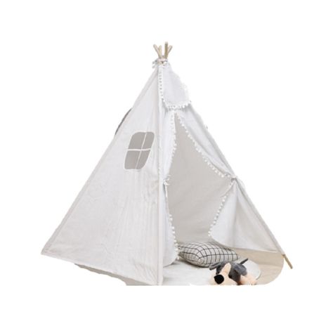 Carpa Tipi Para Niños. 160 cm. Blanca-0