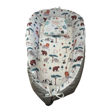 Nido Colecho Bebe Cama Cojin Diseño Diseño Selva-0