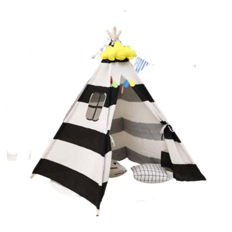 Carpa Tipi Niños Infantil 160 cm Rayas Juguete Decoracion-0