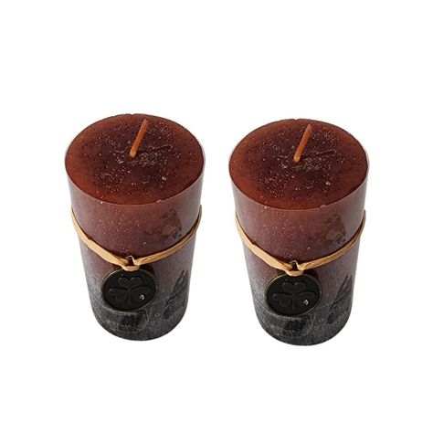 Cirio Vela Velon Alto 10cm. Dos Unidades Aromaticos Caramel-1