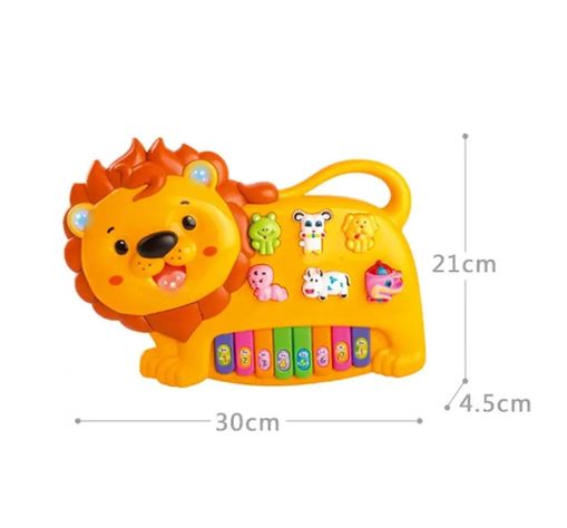 Teclado Infantil Musical Piano Interactivo Leon 30x21 cm-1