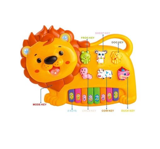 Teclado Infantil Musical Piano Interactivo Leon 30x21 cm-2