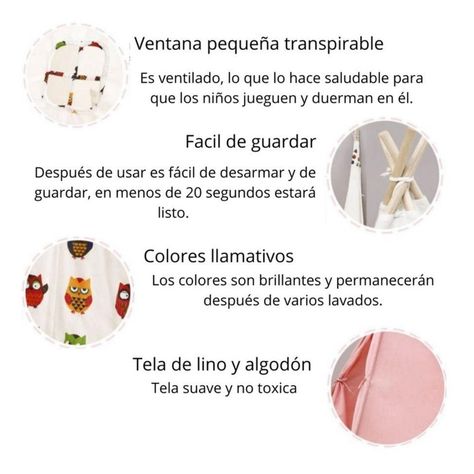 Carpa Tipi Niños Infantil 160cm Estrellas Juguete Decoracion-4